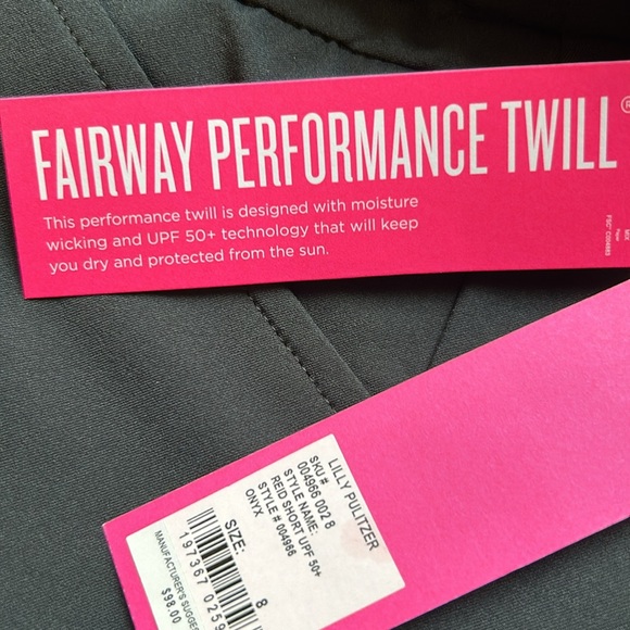 Lilly Pulitzer UPF 50+ Luxletic 9" Reid Short Onyx - Picture 10 of 10